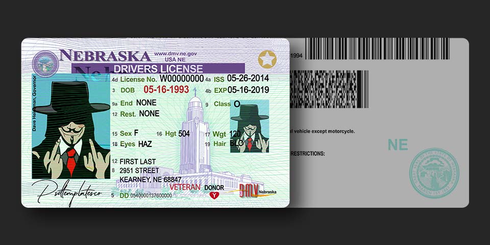 Nebraska USA driver license