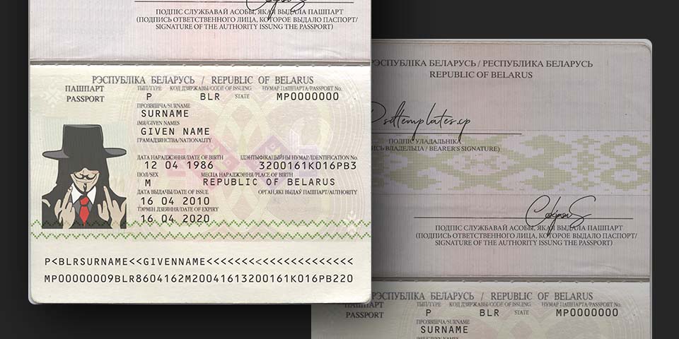 BLR - Belarus passport