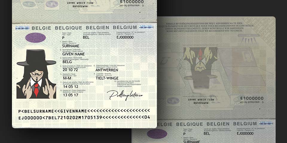 BEL - Belgium passport